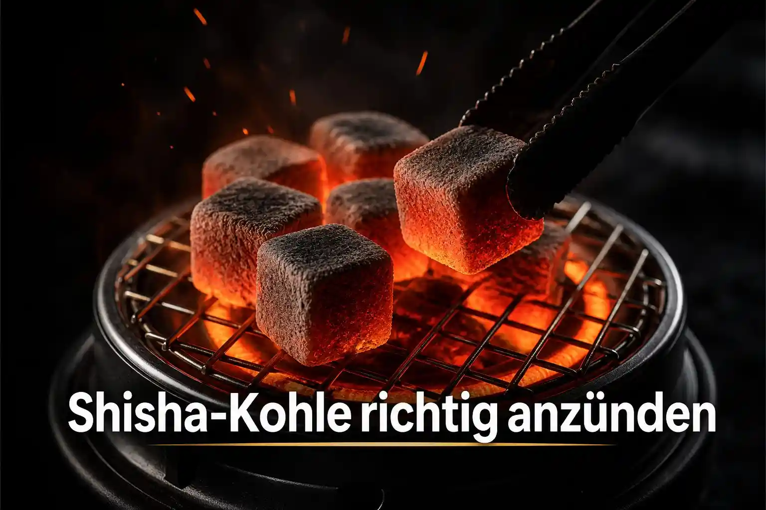 Shisha-Kohle richtig anzünden