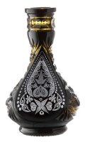 Caesar Crystal Bowl Drop Cashmere Black Amber