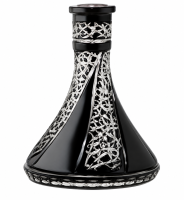 Caesar Crystal Bowl Cone Fan Black